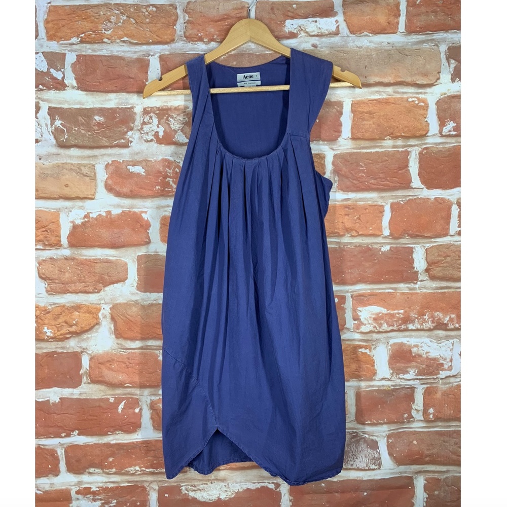 Acne Studios Blue Casual Pockets Boho Summer Dress